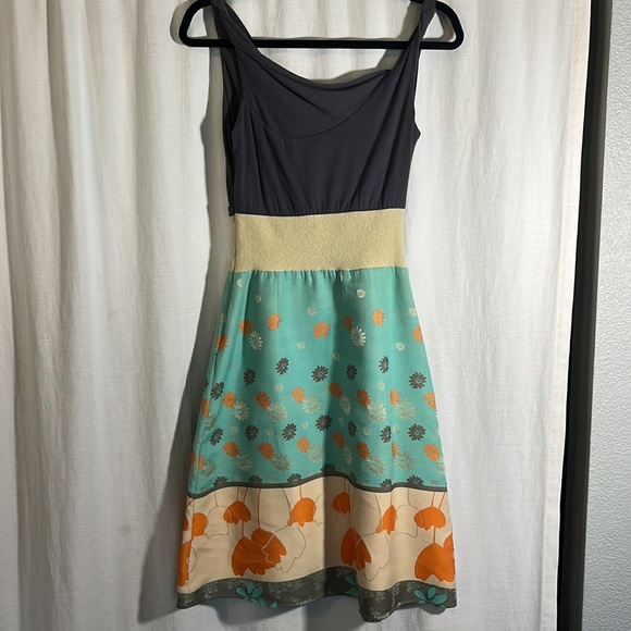 Eva Franco Jersey Knit & Floral Dress, S2 - Picture 3 of 7